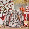 thumbnail image 6 of Pofeuu Daisies Flowers Print Burlap Bags with Drawstrings Drawstring Gift Bags Pouch Bag for Thankgiving Birthday Party Gift Wrapping Treats and Party Favors-Small, 6 of 9