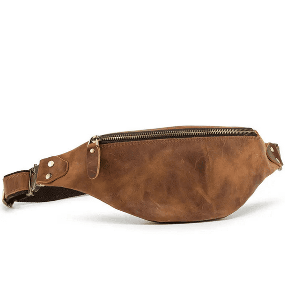 Wagner Leather Waist Bag | Full Grain Leather Fanny Pack -