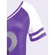 thumbnail image 4 of Camiseta Talla Extra Patrón Corazón Manga Raglán Rosegal Camisetas tallas grandes, 4 of 5