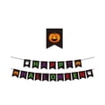 thumbnail image 2 of Hovilon Spooky Halloween Pennant Garland Banner with Pumpkin Ghost Graphic, Lightweight Paper Party Flags for Wall Window Mantel Doorway, Festive Holiday Home Decor Supplies for Themed Events, 2 of 6