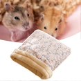 thumbnail image 4 of Bolsa de dormir Farfi para hámster, cálida, con estampado grueso, para mascotas pequeñas, color amarillo oscuro, 4 of 5