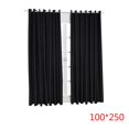thumbnail image 4 of sweethay Cortina plisada de pellizco de Color sólido, persianas opacas para ventana, cortina divisoria de habitación Decoración del hogar negro 100*250 cm, 4 of 6