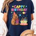 thumbnail image 2 of Capybara Lovers Cappy Birthday Girl Boy Happy Birthday Party T-Shirt Unisex, Sizes S-5XL, Tbun, 2 of 5