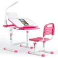 Arlopu Kids Desk and Chair Set, Multifunctional Children Study Desk