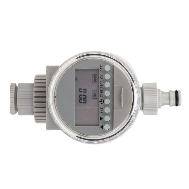 Solar Water Timer, Transparent Sealing Cover Intelligent Solar Garden Irrigation Timer 16 Programs Available Energy Saving with LCD Display Screen for Yard