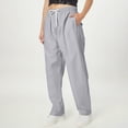 thumbnail image 5 of Mlqidk Med Couture Scrubs Women Soft Elastic Waist Jogger Scrubs Pants Straight Leg Lightweight Stretch Cargo Pant with Pockets Gray 2XL, 5 of 5