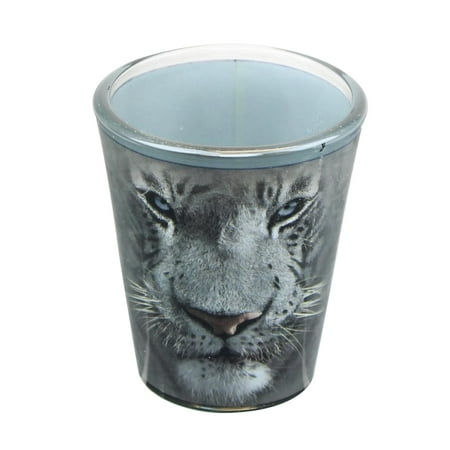 White Tiger Face 2oz Shot Glass