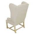 thumbnail image 5 of Lisbon Linen & Oak Wingback Armchair with Exposed Nailheads, 5 of 8