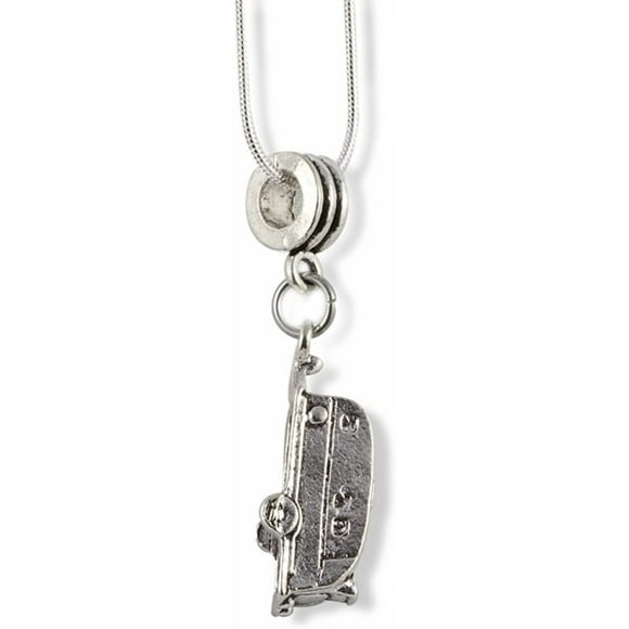 Emerald Park Jewelry Camping Necklace | Travel Trailer Snake Chain Pendant