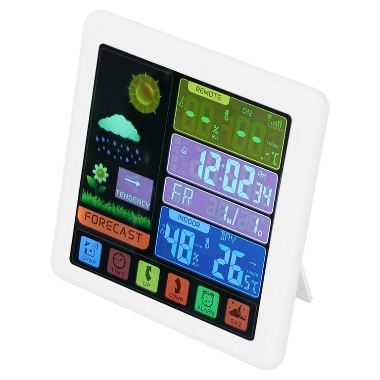 Henmomu Weather Digital Hydrometer, Thermometer Hydrometer, Alarm Lights  For Home 