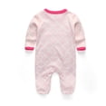 thumbnail image 2 of Pink Rabbit Print long Sleeve Baby Girl Rompers, 2 of 9