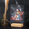 thumbnail image 4 of Democratic Beagle Making Woof Count Election 2024 Acrylic Plaque Sign Ashwood Base Beagles Dog Lover Gifts Idea Home Desk Decor - 01001, 4 of 5