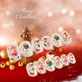 thumbnail image 5 of ELF Christmas Artificial Nails Set Cute Natural False Nail Full Cover Nail Tips with Adhesive Backing for Women Manicure Kit, 5 of 8