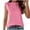 Pink, variant on fatyb Womens Cap Sleeve Tank Tops Crew Neck Summer Casual Shirts Loose Solid Color Basic Tee Blouses