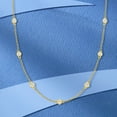 thumbnail image 6 of Ross-Simons 1.00 ct. t.w. Bezel-Set Round Brilliant-Cut Diamond Station Necklace in 14kt Yellow Gold, Women's, Adult, 6 of 8