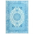 thumbnail image 2 of Wondo 8x10 Area Rugs for Living Room, Washable Area Rug, Rugs for Bedroom, Kitchen Rugs, Vintage Boho Carpet, Soft Non-Slip, Low Pile Large Area Rug for Office Dining Room, Blue, 2 of 8