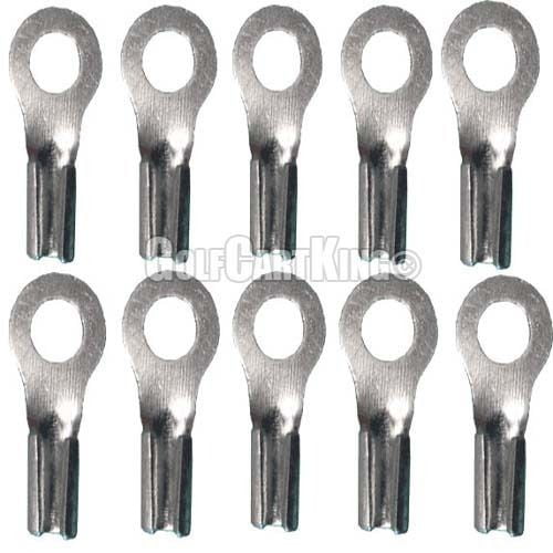 (10)ClubCar 6gauge 5/16 Ring Terminal Ends-6ga Electric Golf Cart Battery Cables