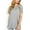 Gray, variant on Women's Short Sleeve Casual T-Shirt with Leopard Print Accents and Raglan Sleeves for Everyday Wear- Medium, Gray