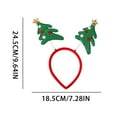 thumbnail image 2 of Today Discount! Sharpies Hot Christmas Headband Santa Party Decor Double Hair Clasp Hoop, 2 of 3
