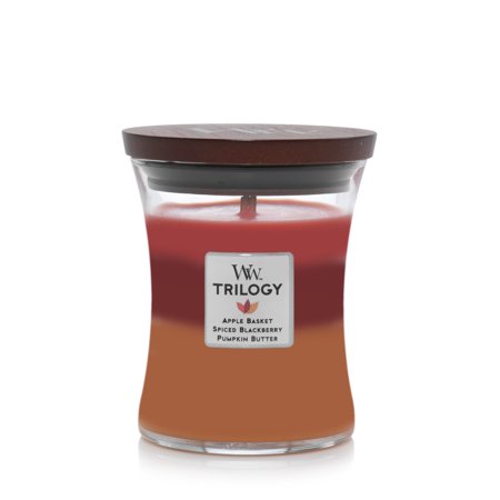 WoodWick Trilogy Autumn Harvest - Medium Hourglass candle