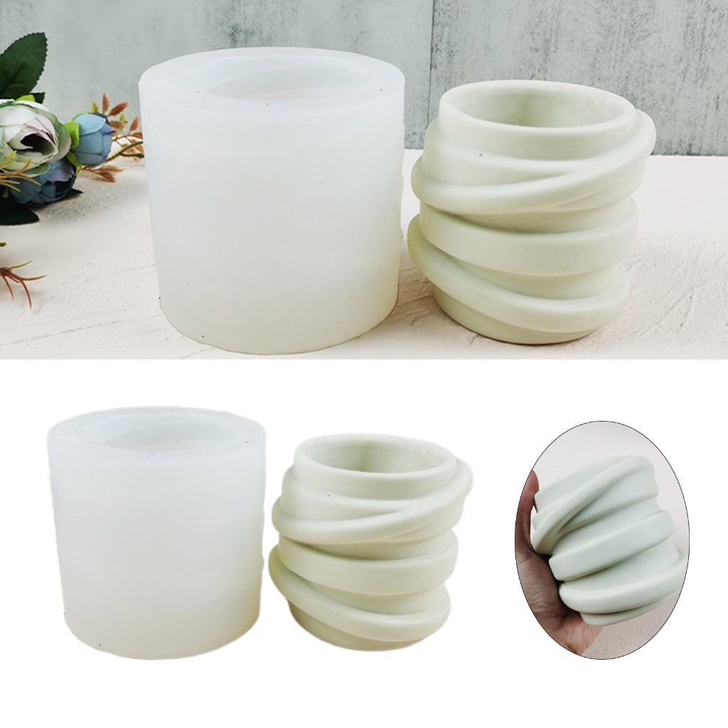 Succulents Flower Pot Resin Silicone Mold Suitable for Diy Garden Concrete Flower Pot Candle Holder Crafts Home Decor