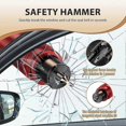 thumbnail image 4 of 4 Pack Emergency Car Window Breaker and Seatbelt Cutter - Safety Hammer, 4 of 5