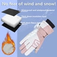 thumbnail image 6 of AWZXDE 2026 Winter Outdoor Cycling Gloves for Women Touchscreen Compatible Windproof Warm Cold Weather Mittens Light Pink, 6 of 6