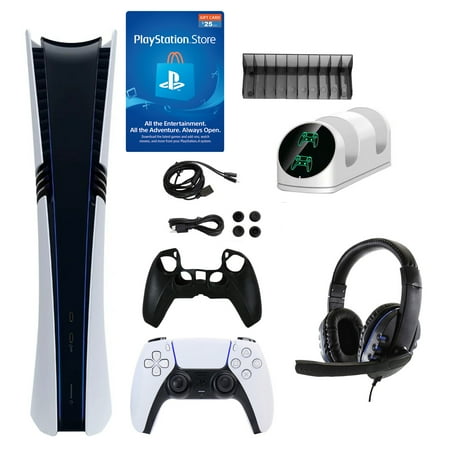 PlayStation 5 Pro 2TB Digital Console with $25 PNS Card & Accessories Kit