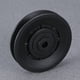 thumbnail image 4 of WORGEOUS 4pcs diámetro 90mm rueda de polea de cojinete de abrasión a prueba de desgaste universal para equipos de gimnasio (negro), 4 of 8