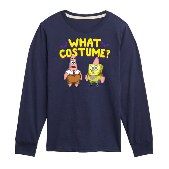 SpongeBob SquarePants - What Costume - Toddler & Youth Long Sleeve Graphic T-Shirt
