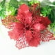 thumbnail image 2 of Accesorios de fotografía para fiestas, accesorios de decoración de árbol de Navidad, flores artificiales con purpurina, 1 unidad, 2 of 3