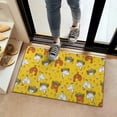 thumbnail image 2 of Yellow Chicken Egg Pattern Door Rugs,Washable Non Slip Door Mats Indoor,Decorative Door Mats,Entry Mat Indoor for Entrance,Bedroom,Kitchen,Bathroom,16"x24", 2 of 6