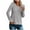 Gray, variant on MIUOWANP Cropped Sweaters for Women Women's Round- Neck Recreational Pullover Knitting Sweater Long Sleeve Tops Black L