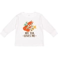 thumbnail image 3 of Inktastic My Tia Loves Me Fox Niece Nephew Boys or Girls Long Sleeve Toddler T-Shirt, 3 of 5