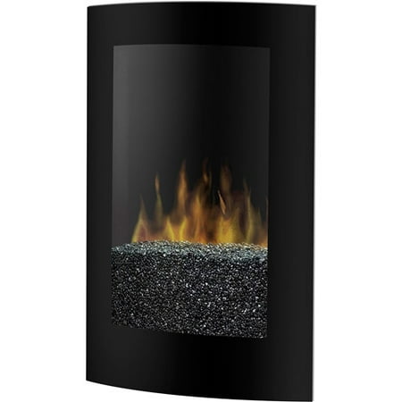 Dimplex Wall-Mount Electric Fireplace with Convex Front Face Black - Walmart.com