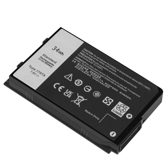 J7HTX Laptop Battery for Dell Latitude 7202 7212 Rugged Extreme Tablet Series Notebook 02JT7D 7XNTR FH8RW 7.6V 34Wh 4342mAh