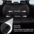 thumbnail image 5 of WRWolf Seat Covers for Toyota RAV4 2013-2018 | 5-Seats Leather Seat Covers, Easy to Install Automotive Seat Covers Full Set (Full Set, Black&White), 5 of 7
