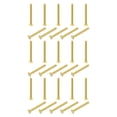 thumbnail image 1 of Unique Bargains Brass Hex Bolts, M4x40mm 30 Pack Fully Thread Grade 4.8 Machine Screws, 1 of 4