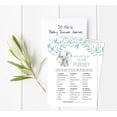 thumbnail image 2 of Inkdotpot 50 Sheets What'sIn Your PurseBaby Shower GameCards Baby Elephant Gender Neutral Activity CardsPartyIdea Baby Shower Party Supply, 2 of 5