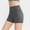 Dark Gray, variant on Women's Yoga Short Leopard Print Biker Shorts High Waist Yoga Workout Running Gym Short