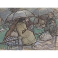 thumbnail image 2 of Leo Gestel 18x14 Gold Ornate Wood Frame and Double Matted Museum Art Print Titled - Refugees from Belgium in Roosendaal, 1914 (1914), 2 of 4