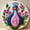 3, variant on Peacock Needle Felting Set, Beginner Felt Painting Set, With Wool Felt Painting Set, Decorative Frame, Suitable for Home Decoration