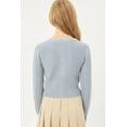 thumbnail image 7 of Buttoned Cable Knit Cardigan Long Sleeve Sweater S, 7 of 7