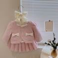 thumbnail image 2 of LUOGENLI Toddler Girls Summer Outfits 4T-5T Toddler Girls Long Sleeve Temperament Small Fragrance Coat Girl Suit Fashion Shorts Outfits 4th of July Outfits Girls 2T 18-24 Months, 2 of 7