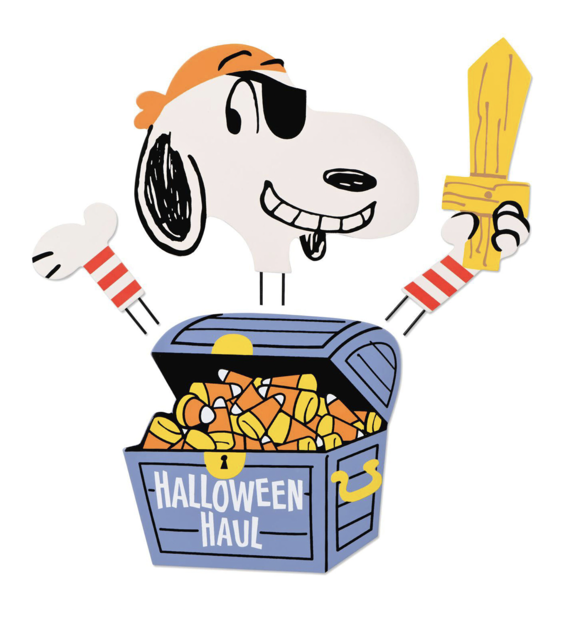 Hallmark Halloween Peanuts Pirate Snoopy Pumpkin Decorating Kit 4