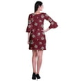 thumbnail image 4 of Moomaya Womens Printed Short Dress bell sleeve Shift dresses for women Casual Summer Clothing, 4 of 7