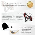 thumbnail image 2 of Uloveido Gothic Black Branch Tree Leaf Wide Stack Ring Red Oval CZ Crystal Cocktail Promise for Women Teen-J656 (black, Size 10), 2 of 7