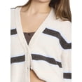 thumbnail image 5 of Mills by Millie Bobby Brown Women's Wide Stripe Sweater Cardigan, Sizes XXS- XXL, 5 of 7