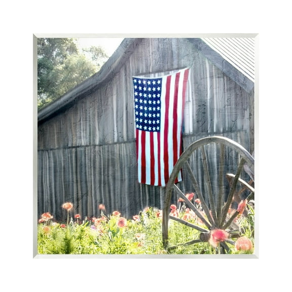 Americana Barn Floral Farmland Town & City Graphic Art Unframed Art Print Wall Art