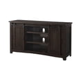 thumbnail image 4 of Wood and Metal TV Stand With 2 Mesh Style Doors, Espresso Brown- Saltoro Sherpi, 4 of 5